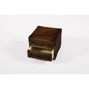 仙台箪笥　二つ抽　拭き漆【伝統 工芸品 グッドデザイン賞 タンス たんす 和タンス 仙台】