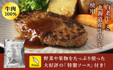 牛の里ビーフハンバーグ（110g×10個） 特製ソース（10袋） の詰合せ AG052
