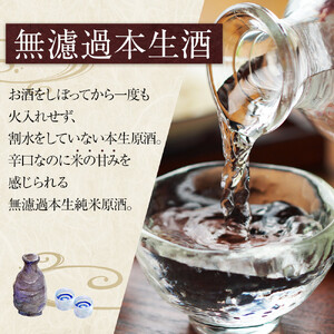 ＜無濾過本生酒＞純米原酒720ml3本セット