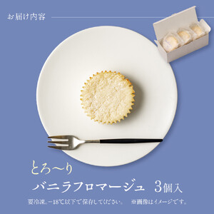 とろーりバニラフロマージュ＜3個入＞