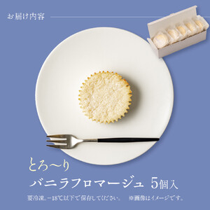 とろーりバニラフロマージュ＜5個入＞
