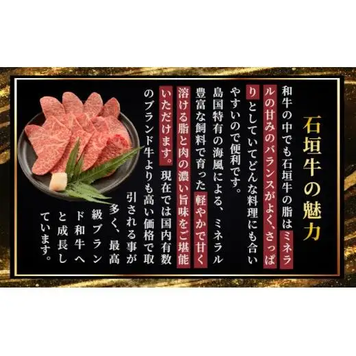 ロースとカルビ焼肉用食べ比べセット合計400g &石垣牛 MARU秘伝の焼肉タレ100ml×1本 　IM-66