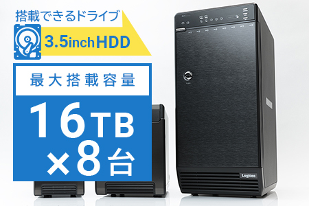 【195-05】 ロジテック 外付けHDDケース 8BAY RAID機能搭載 LHR-8BRHEU3