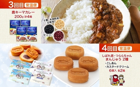 陸別町 おすすめ 6ヵ月 定期便 毎月お届け 計6回 混ぜごはん 鹿肉 プリン かぼちゃ キーマカレー 豆 レトルトカレー 和菓子 お菓子 餡 カスタードクリーム 土産 ラグーソース ソーセージ ゲゼレ工房 お肉 惣菜 保存食 送料無料 北海道