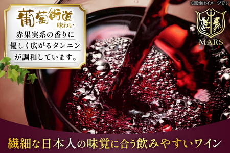 ワイン 赤 ミディアムボディ 葡萄街道 360ml 6本 ワインセット [本坊酒造株式会社マルス穂坂ワイナリー 山梨県 韮崎市 20743928] 