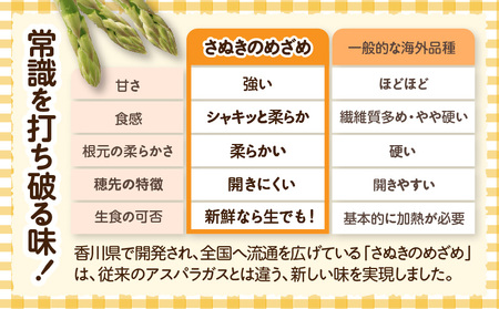 【先行受付】香川オリジナルアスパラガス「さぬきのめざめ」(セミロング)夏芽 約700g | 野菜 アスパラ アスパラガス さぬきのめざめ 料理 柔らかい 夏 冷蔵 新鮮 香川県 三木町 セミロング おすすめ |_mk006-028
