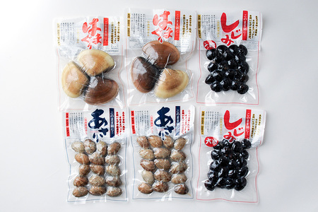 貝詰め合わせ しじみ 120g×2 あさり 120g×2 はまぐり 300g×2 加熱済 国産 茨城県産 鹿島灘 涸沼川 砂抜き不要 酒蒸し お吸い物 つくだ煮 パスタ 貝専門店の厳選品 贈答用 ギフト 常温 茨城県 潮来市 (A14-003)