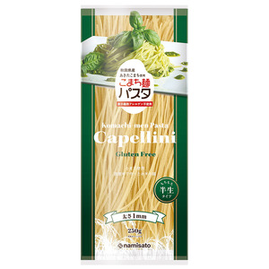 こまち麺パスタ カッペリーニ 250g 10袋セット グルテンフリー 秋田県産 あきたこまち お米 を使った パスタ 麺 乾麺 【(株)波里】[B3-15501]