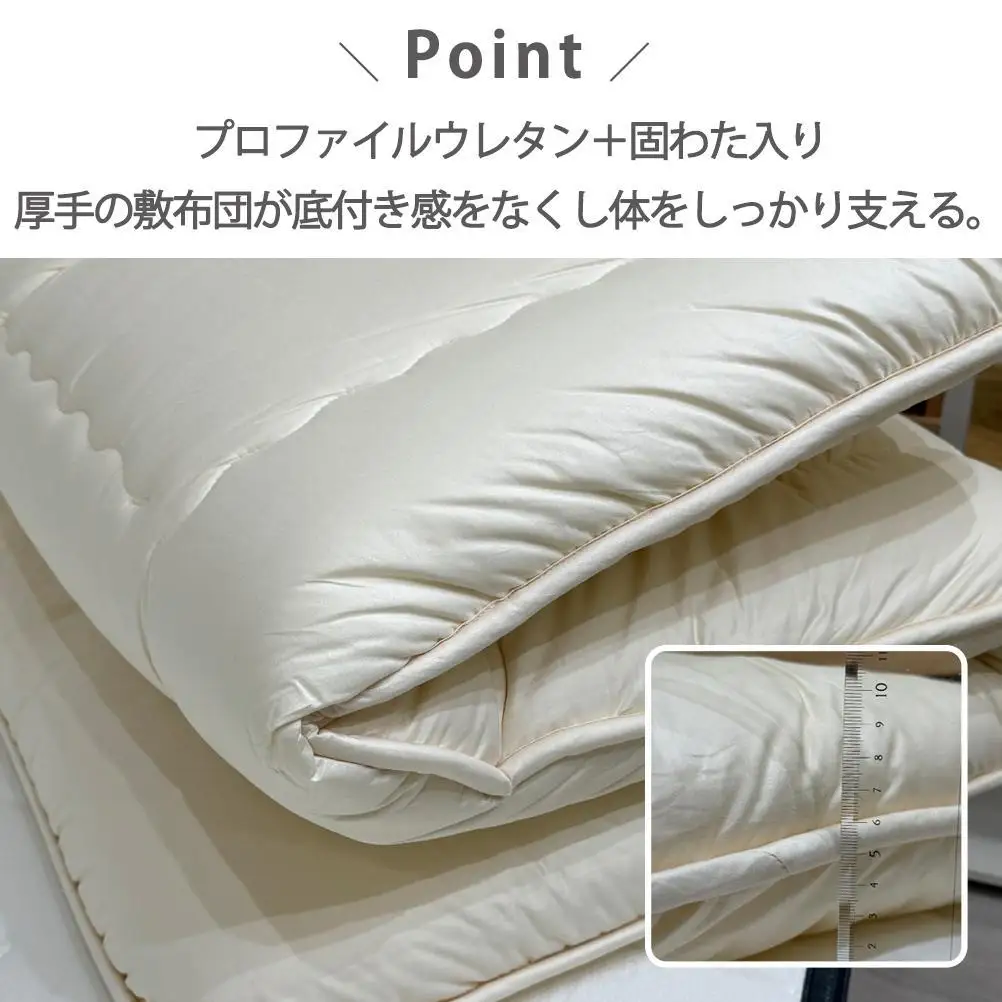【ダブルサイズ】日本製 体圧分散プロファイルウレタン敷ふとん140×210cm HGP-W