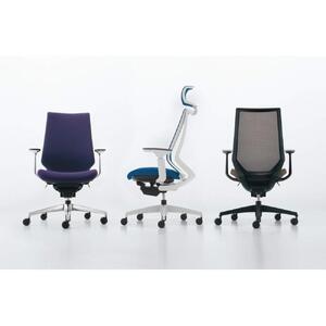 Mdw1_コクヨチェアー　デュオラ2(ブラック・本体白)／可動肘・ヘッドレスト／フローリング用（Vキャスター）　／在宅ワーク・テレワークにお勧めの椅子