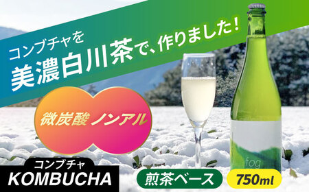 煎茶コンブチャ　fog-sencha 750ml オリジナルコンブチャ お茶 発酵飲料 腸活 白川町 / 新田製茶[AWBK006]