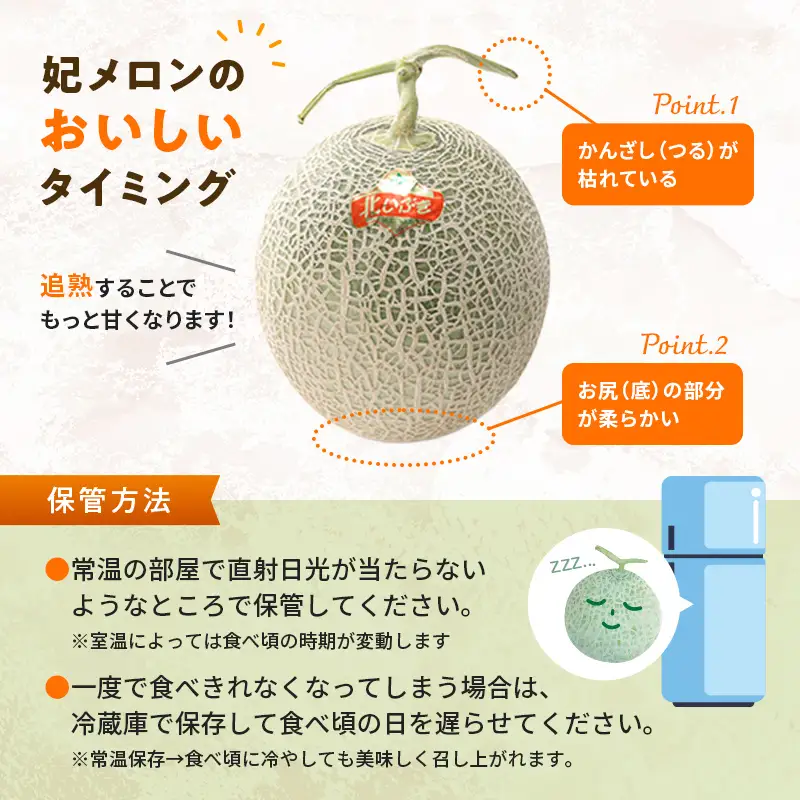 【先行予約】令和8年産 妃メロン 赤肉 大玉 2玉（令和8年7月下旬～8月中旬発送予定） 北海道 n-0189