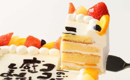 【指定日必須】 感謝ケーキ 6号（18cm×18cm） ケーキ 写真ケーキ プリントケーキ スイーツ デザート 生クリーム 洋菓子