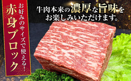 【全6回定期便】熊本県産A5等級 黒毛和牛 和王 赤身ブロック 約500g 計約3kg 牛肉ブロック[AYCH033]