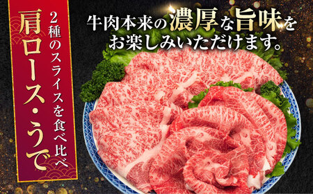 熊本県産 A5等級 黒毛和牛 和王 肩ロース・うでスライスセット 計約1kg 牛肉スライス [AYCH076]