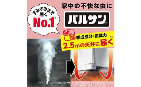 隅々まで殺虫成分が届く！新生活や入居前に徹底的な虫退治 バルサンワンタッチ煙12～16畳 F6U-063
