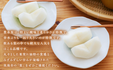  豊水梨 約3kg 5～8玉【2026年8月下旬から9月下旬発送予定】 ナシ 梨 果物 フルーツ 福岡県産