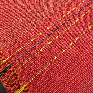 【テーブルセンター（赤）】うらそえ織