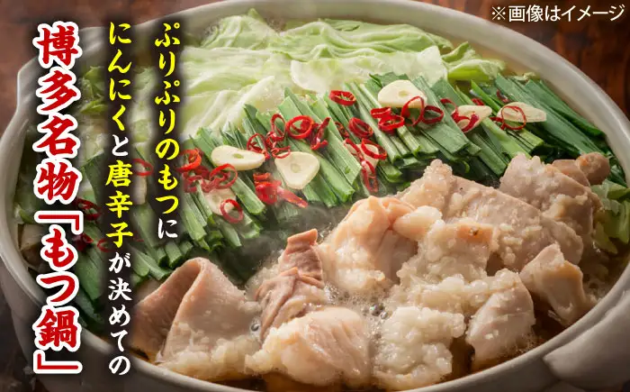 国産牛 もつ鍋 醤油味2人前×2セット(計4人前) 〆はマルゴめん[BGAC020] 牛もつ鍋