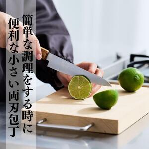 にちにち道具 樫の柄の包丁 ペティナイフ 05071614