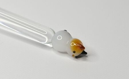 clarto　ガラスペンlavie（ネコ）　筆記用具 ガラスペン 硝子ペン 手作り ガラス 硝子 かわいい インク 手紙 日記 プレゼント ギフト 墨田区 東京都 茶白