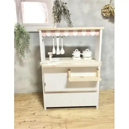 メーベルヒナナ　木製　おままごとキッチン　Lサイズレンジ　ナチュラル_雑貨   _【1611361】