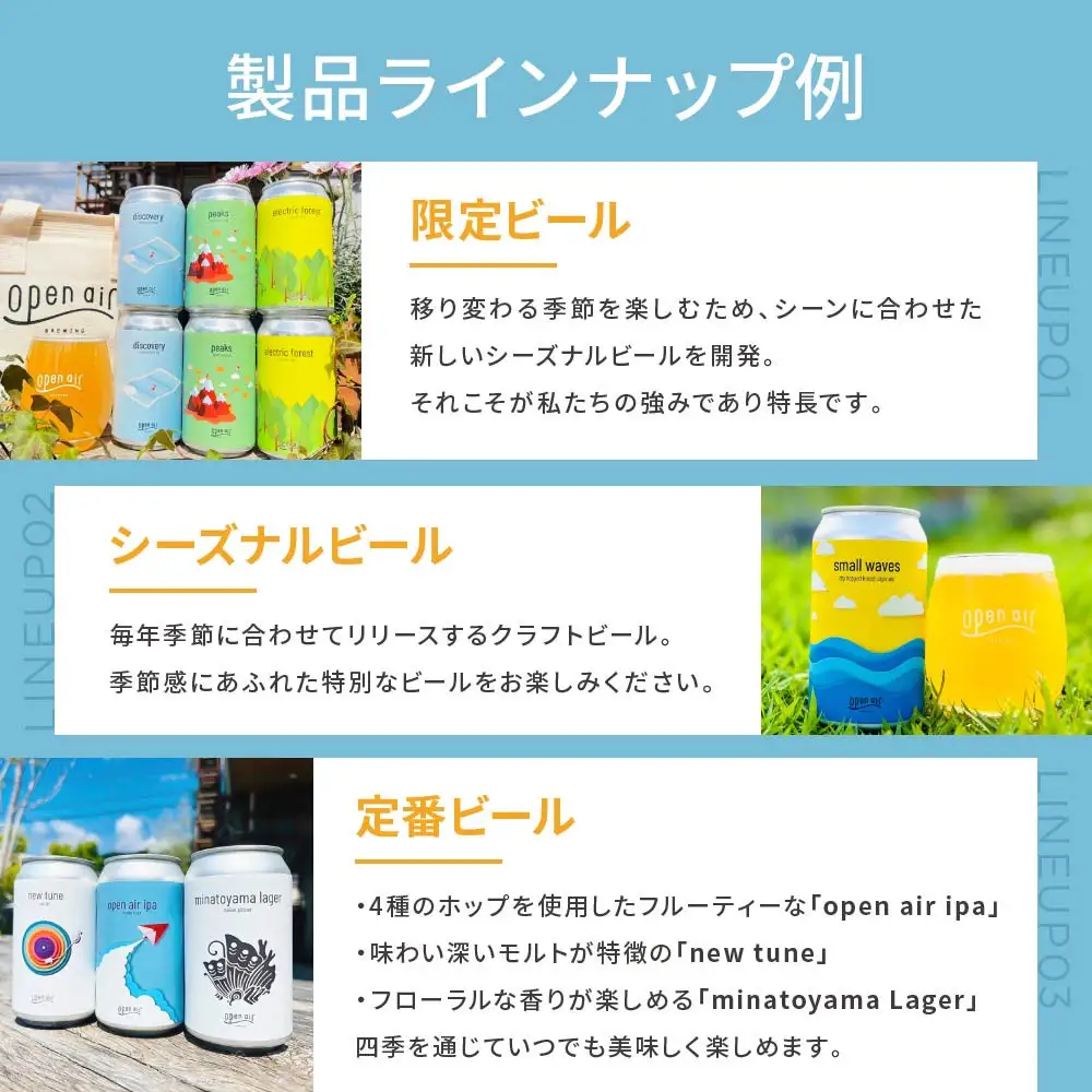 ｏｐｅｎ ａｉｒ クラフトビール おまかせ6本セット