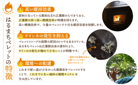 木質ペレット 30kg はるまちペレット [Q2853]