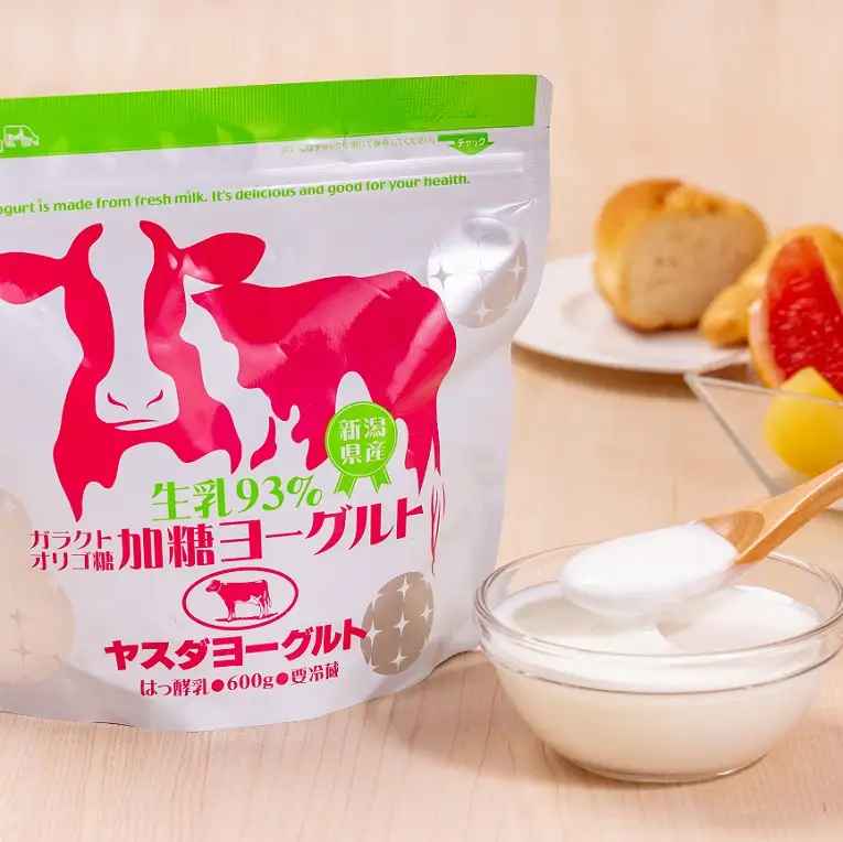 【3ヶ月定期便】ヤスダヨーグルト  パウチタイプ オリゴ糖入り 600g×4個×3回 アレンジ名人セットB 無添加 ガラクトオリゴ糖 搾りたて こだわり生乳93％ 濃厚 ヨーグルト 1B82019