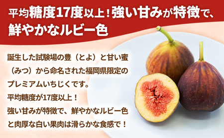 いちじく 福岡限定!ブランド いちじく「とよみつひめ」約300g×4パック 無花果 フルーツ 果物 ※配送不可:離島