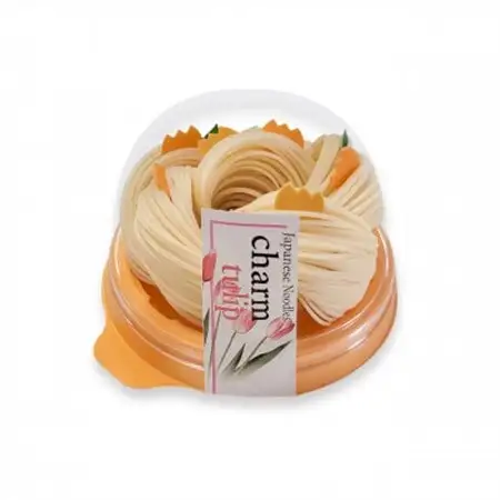 富山県砺波市　柿里商店　手延べ素麺「knot charm Tulip」お花もお召し上がりいただけます_麺   _【1612315】