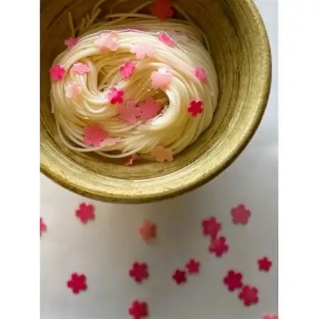 富山県砺波市　柿里商店手延べ素麺「knot charm 桜2」桜もお召し上がりいただけます_麺  そうめん _【1612316】