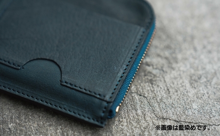 [Botanical Leather] ファスナーウォレット (カラー：栗染め(ブラック))_0089-006-T06-1