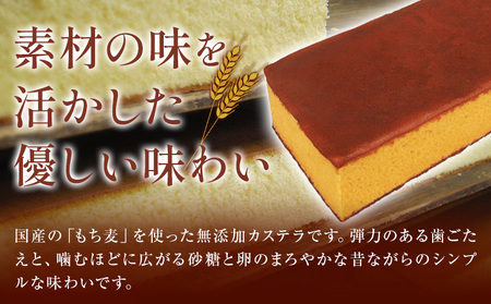 もち麦カステラ 2本 株式会社玉利軒