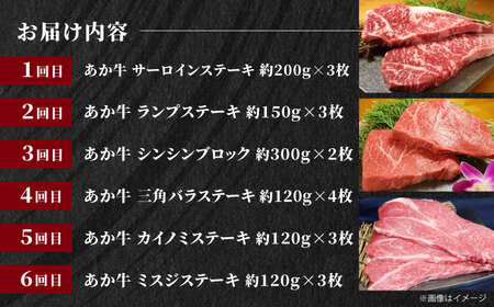 【全12回定期便】【GI認証】くまもとあか牛 食べ比べ 牛肉 [AYCQ034]