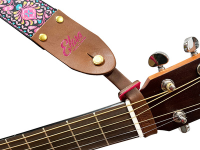 【アコースティックギター用ストラップファスティナー】Elara Straps fastener GN　アコースティックギターのヘッドにギターストラップを固定するためのファスティナー。