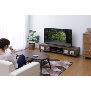 テレビ台 AVボードボックスタイプ アイリスオーヤマ BAB-150A ウォールナット ｜ テレビ 新生活 ひとり暮らし 合格祝い 