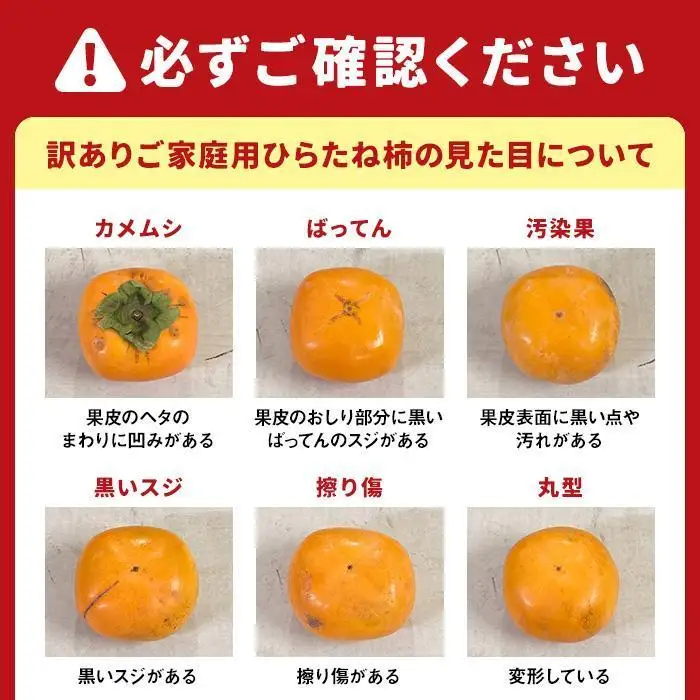 【2026年10月上旬以降発送】 ◆先行予約◆ 和歌山県産 平核無柿＜ご家庭用＞約7.5kg 満杯詰め  柿 種無し たねなし ひらたね 訳あり ［MG87］