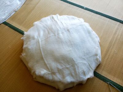 オーダーメイド ベビー用 まん丸敷布団（カバー付き） 木綿わた 赤ちゃん 出産祝い 孫【mftn0009】