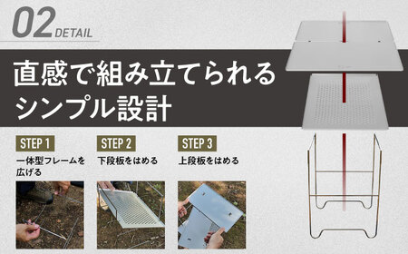 キャンプ 【超軽量・コンパクト】ZEN Camps Air-2 Table (シルバー) アウトドアテーブル  BCAH005 調理器具