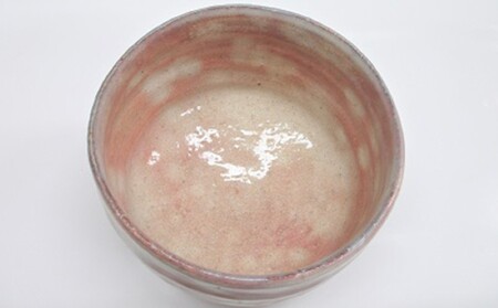 8代佳炎作 萩焼 抹茶茶碗（楽形）