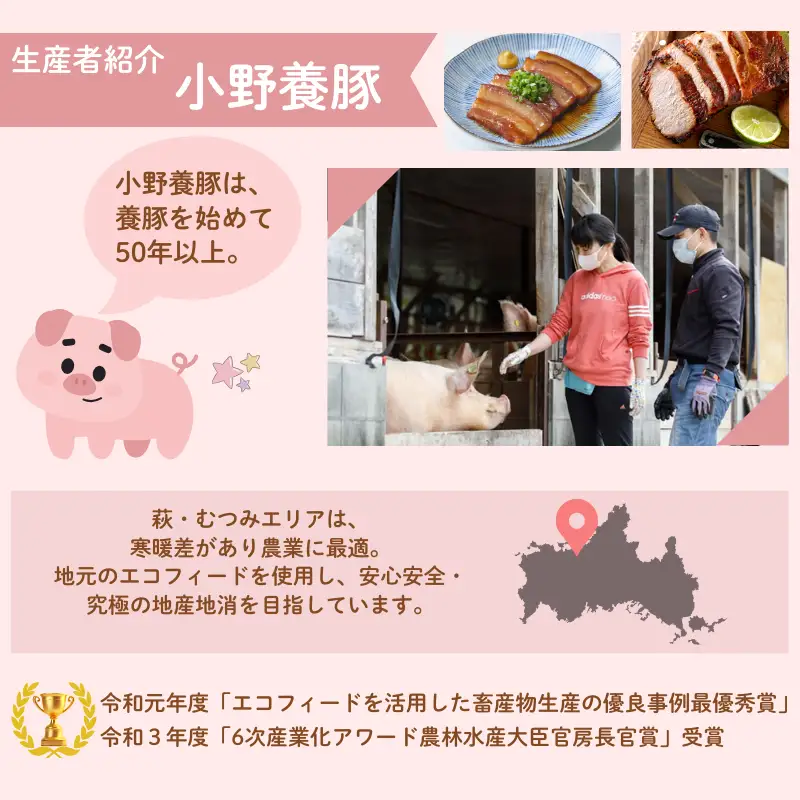 萩むつみ豚 食べ比べセット（小）