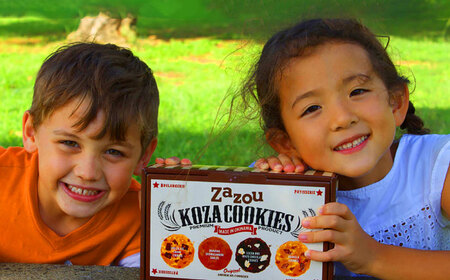 zazou KOZA COOKIES コザクッキー 1箱 （4種/計10枚） クッキー お菓子 詰め合わせ ギフト 個包装 沖縄市 / ZAZOU [BCCI001]