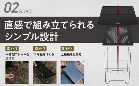 キャンプテーブル ZEN Camps Air-2 Table (ブラック) BCAH002
