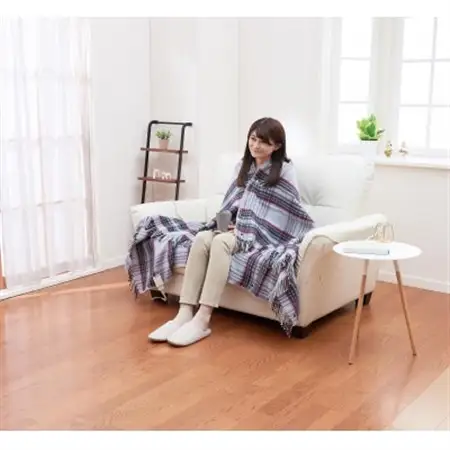 ホットスローケット　(電気ブランケット)　シルバーグレー(約170×130cm)【1608416】