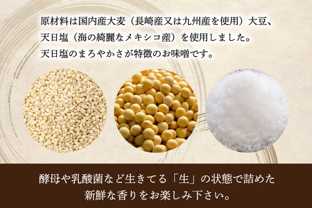 AI231 昔ながらの 無添加 みそ「おろろんみそ」900g 1個 [長崎県 島原市]