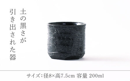 【美濃焼】焼締 ロックカップ【不動窯】酒器 お酒 コップ[MAR054]