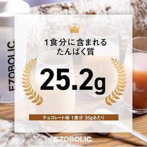 【チョコレート風味】EZOBOLICプロテイン 3kg プロテインLG