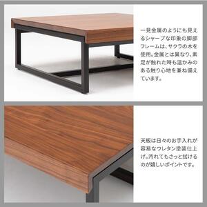 旭川家具 カンディハウス SESTINA LUX センターテーブル90×90 ウォルナットCW_03919