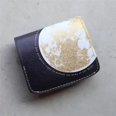 クアトロガッツ ミニ財布 小さいふ。コンチャ 月面着陸 JAPANレザー_装飾品・工芸品 財布 服飾小物 _【1615984】